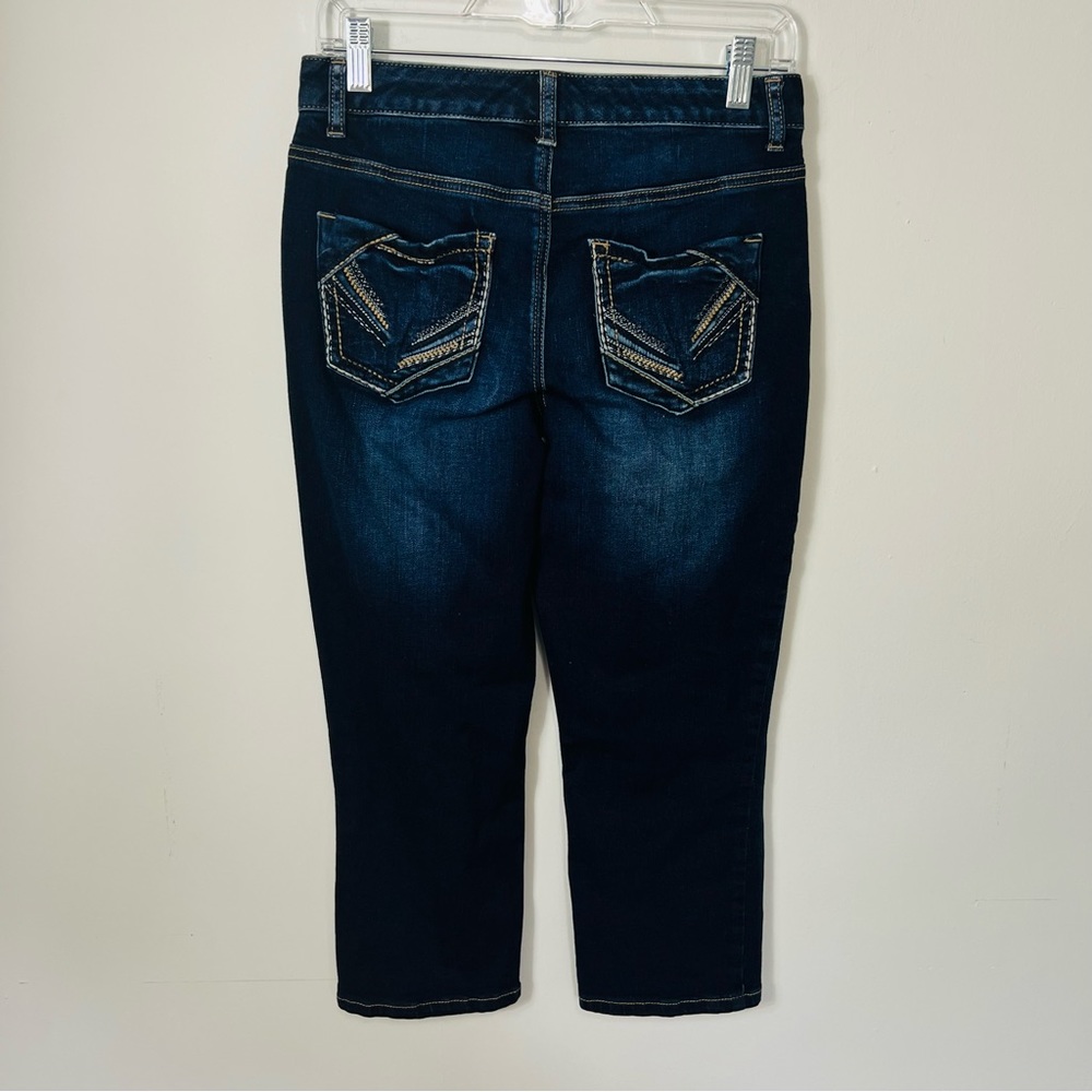 Maurices dark wash Capri denim jeans size 3/4 - Picture 8 of 13